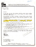 Letter from Mayor William Card to Ben McKibbens: 1997-08-04