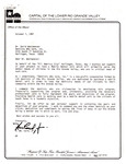 Letter from Mayor William Card to Dr. David Woolweaver: 1997-10-07 by H. William Card Jr.