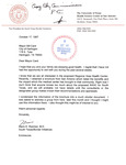 Letter from Dr. Mario Ramirez to Mayor William Card: 1997-10-17 by Mario E. Ramirez