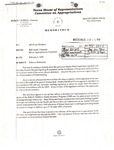 Memo from Representative Jim Solis to Mayor William Card: 1998-02-22 by Jim Solis