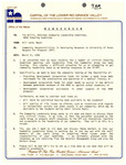 Memo from Mayor William Card to Chairman Tim Gillis: 1998-03-31