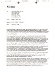 Memo from Dr. Stanley Fisch: 1998-01-21