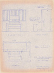 Pipe organ design blueprint - Drawing no. 25-100-1 by M.P. Möller, Inc. and Henry K. Beard