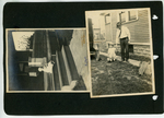 [Johnson] Photograph of Baby on Porch and Man Holding Young Boy's Hand