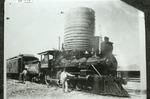 [Edinburg] Photograph of 1st Train at Depot