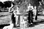 [Edinburg] Photograph of Tinkler Boys With Dog