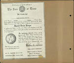 Page 67, Special Texas Ranger certificate by John R. Peavey and Texas Public Safety Commission