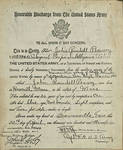 Page 63, Honorable discharge certificate by John R. Peavey and United States. Army