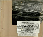 Page 60, Aerial of Rio Grande and sketch of smuggling alcohol during prohibition by John R. Peavey