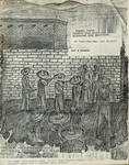 Page 52, Sketch of execution taking place by John R. Peavey