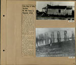Page 44, Early days in Valley recalled by John Peavey newspaper article, Ojo de Agua buildings, Burned bridge at Tandy station by John R. Peavey