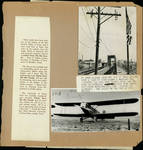 Page 25, View of Brownsville-Matamoros International Bridge, U.S. Army airplane, Book jacket by John R. Peavey