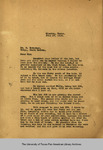 Correspondence from John H. Shary to Dr. S. Sprecher by John H. Shary