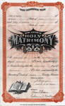 Marriage certificate of John H. Shary and Mary E. O'Brien