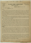 Correspondence from Water Users' Association by E. G. Overmiller