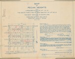 Map of Pecan Heights, West Addition to Sharyland with Red Pencil Lot Annotations by John H. Shary