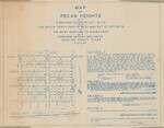 Map of Pecan Heights Subdivision Plat, West Addition to Sharyland by John H. Shary