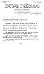 Agriculture News Release - 1979-04-19 by United States. Congress. House. Committee on Agriculture and E. De la Garza