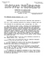 Agriculture News Release - 1979-05-03