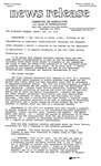 Agriculture News Release - 1979-10-22 by United States. Congress. House. Committee on Agriculture and E. De la Garza