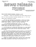 Agriculture News Release - 1979-12-05 by United States. Congress. House. Committee on Agriculture and E. De la Garza