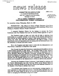 Agriculture News Release - 1993-03-10c by United States. Congress. House. Committee on Agriculture and E. De la Garza