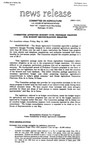Agriculture News Release - 1993-05-14 by United States. Congress. House. Committee on Agriculture and E. De la Garza