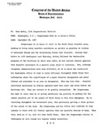 News Release - 1967-09-28 by E. De la Garza