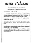 News Release - 1995-04-06 by E. De la Garza