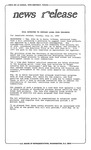 News Release - 1995-07-11 by E. De la Garza