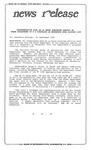 News Release - 1995-09-20a by E. De la Garza