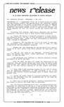 News Release - 1996-05-01 by E. De la Garza