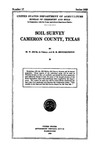 Soil Survey of Cameron County, Texas by Miles Walter Beck, United States. Bureau of Chemistry and Soils., Texas Agricultural Experiment Station, and Bertram Higbie Hendrickson
