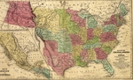 Map of the United States and Texas [and] Map of Mexico and Guatimala by Samuel Stiles; George Edwin Sherman; John Calvin Smith; and Stiles, Sherman, & Smith