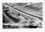 [Brownsville] Closeup aerial view of construction of expressway [now I 69E] near Ebony Heights