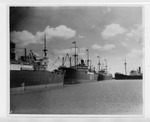 [Port of Brownsville] Photograph of ships in Port of Brownsville Channel