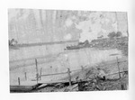 [Brownsville] Photograph of ferry and steamboat landing area on Rio Grande river