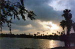 [Fort Brown] Photograph of sunset over Fort Brown by Geraldina Elizondo