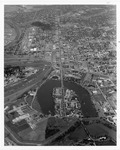 [Brownsville] Aerial photograph of downtown Brownsville, late 1970s - 01