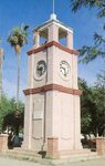 [Coahuila] Postcard of Clock Monument in Nadadores, Coahuila