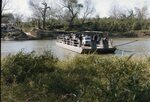 [Los Ebanos] Photograph of Ferry Boat Crossing River