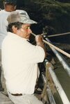 [Los Ebanos] Photograph of Man Pulling Ferry Rope