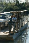 [Los Ebanos] Photograph of Men Pulling Ferry Boat