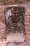 [Edinburg] Photograph of Jacob D. White Headstone