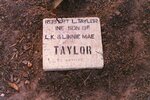 [Edinburg] Photograph of Robert L. Taylor Headstone