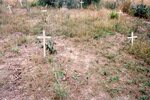 [Edinburg] Photograph of White Crosses in Cemetery