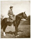 [Brownsville] Photograph of Soldier on Horseback