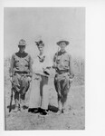 [Monclova] Photograph of Woman and Two U.S. Army Soldiers