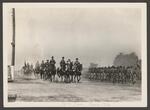 [Military] Photograph of Cavalry Soldiers on Horseback and Marching