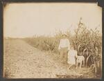 [Harlingen] Photograph of Lon C. Hill, Girl and Dog